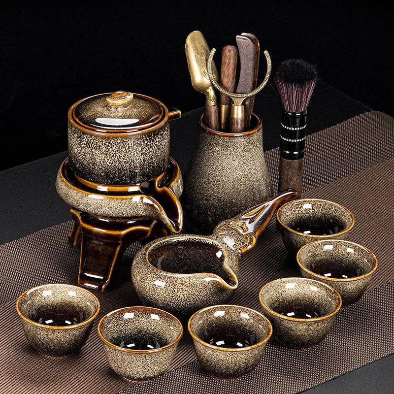 Axya Chinese Tea Set: High-End Kung Fu Porcelain Teapot & Tea Cup Set