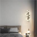 Axyaa LED Wall Lamp: Minimalist Nordic Bedroom Sconce, Black/White/Gold, Living Room Decor
