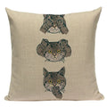 Axyaa Cozy Pug Cat Sloth Starling Fashion Pillow Cover Sofa Decor Case