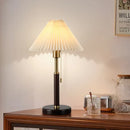 Axyaa Vintage Wooden Floor Lamp for Living Room and Bedroom LED Lighting