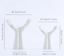 Nordic White Ceramic Vase for Axyaa Home Decor