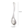 Axyaa Stainless Steel Long Handle Soup Ladle Golden Rice Spoon Kitchen Tableware