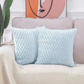 Axyaa Soft Solid Color Cushion Cover Set Luxury Home Decor Sofa Seat Pillow Case