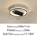 Axyaa Bladeless LED Ceiling Fan with Remote Control and Dimming - Indoor Lighting Fixtures