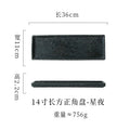 Axyaa Ceramic Sushi Plate Long Tray for Hot Pot BBQ Commercial Tableware