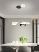 Axyaa Geometric Honeycomb LED Ceiling Lamp: Modern Minimalist Lighting Fixtures for Living Room and Bedroom