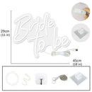 Axyaa Neon Wedding Party Decoration Light Sign - USB Powered with Dimmable Switch
