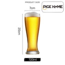 Axyaa High Waist Beer Glass 470ML - Streamlined Whiskey Glass for Bar Party