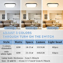 Axyaa Square LED Ceiling Light Fixture for Modern Living Room Chandelier