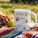 Axyaa Funny Cat Mug Office Simple Ceramic Tea Cup Friends Gift