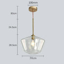Axyaa Modern Amber LED Glass Chandelier Indoor Lighting Pendant Light