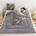 Axyaa Winter Pillow Quilt: Dual-Purpose Thickened Foldable Office Nap Blanket