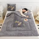 Axyaa Winter Pillow Quilt: Dual-Purpose Thickened Foldable Office Nap Blanket