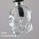 Axyaa Retro Skull Glass Pendant Light Fixture for Dinning Room and Bar
