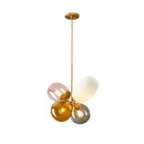 Axyaa Nordic Glass LED Pendant Lights for Kids Room and Dining Room