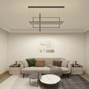 Axyaa LED Rectangle Chandelier with Remote Control for Kitchen Dining Living Bedroom