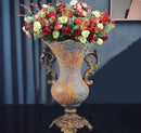 Axyaa Retro Resin Vase: Home Table Decor Ornaments for Livingroom, Hotel, Club