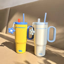 Axyaa 750ml Thermal Water Bottle Stainless Steel Filter Straw Sport Tumbler Thermostat