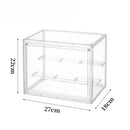 Axyaa Clear Figure Display Cabinet for Dolls, Badges, and Toys