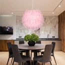 Axyaa Modern Feather Pendant Light with E27 Lamp Holder
