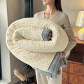 Axyaa Plush Coral Fleece Blanket: Soft, Luxe Striped Throw for Sofa, Bed, Office Nap