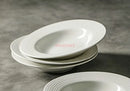 Axyaa Ceramic Straw Hat Plate for Salad, Pasta & Western Dining