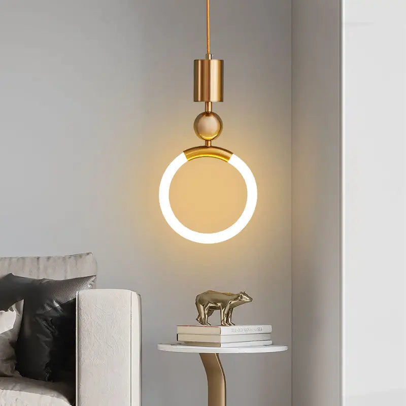 Axyaa Nordic Pendant Light: Postmodern Luxury for Restaurant, Bedroom, and Staircase.