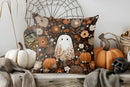 Axyaa Halloween Black Cat Graveyard Pillow Cover for Sofa, Bedroom, Car