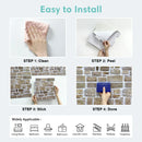Axyaa Faux Stone Wall Panels: Self-adhesive Tile Stickers, Water & Mold Resistant