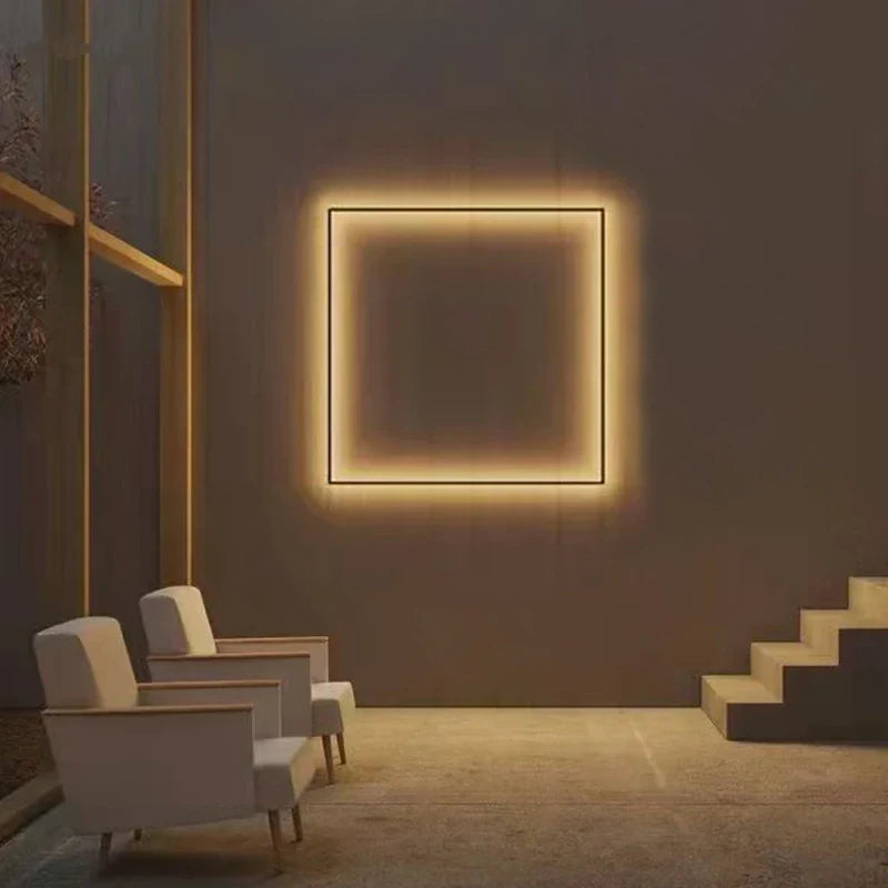 Axyaa Modern LED Square Wall Lamp for Living Room Bedroom Decor