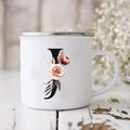 Enamel Creative Coffee Cups Vintage Design by Axyaa