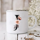 Enamel Creative Coffee Cups Vintage Design by Axyaa