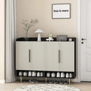 Axyaa 4-Door Shoe Storage Cabinet with Adjustable Shelves