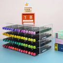 Axyaa Acrylic Marker Pen Holder & Storage Shelf for Office & School Supplies