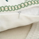 Axyaa Floral Embroidery Pillowcase Cover for Home Decor