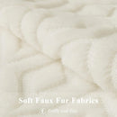 Axyaa White Faux Fur Velvet Pillow Covers 18x18 - Decorative Cushion Cover 45*45