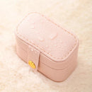 Axyaa Mini Jewelry Box: Portable Travel Organizer for Earrings, Necklaces, Rings