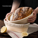 Axyaa Rattan Woven European Fermentation Basket for Baking and Storage