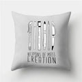 Axyaa Retro Cityscape Gramophone Guitar Drum Camera Print Cushion Cover