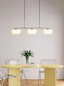 Axya Milk White Glass Chandelier - French Retro Style for Living Room, Bedroom & Dining