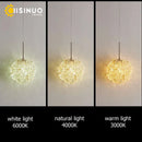 Axyaa Luxury Crystal Ball Pendant Chandelier for Bedroom and Bar Decor