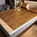 Axyaa Bamboo Cooling Mat & Pillowcase Set, Ice Silk Bed Sheet, Non-Slip Cool Pad