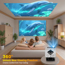 Axyaa 40000Lumens Android 3D Full HD Projector Auto Focus Home Theater 5G WiFi
