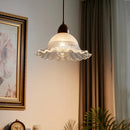 Axyaa Glass Wood LED Pendant Lights - Modern Nordic Style Hanging Lamp