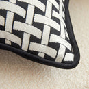 Axyaa Geometric Chenille Throw Pillowcase for Home and Sofa Décor, 45X45 Size