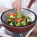 Axyaa Stainless Steel Steamer Basket | Non-Stick Food Rack | Kitchen Accessory
