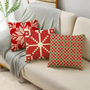 Axyaa Christmas Linen Pillowcase 45x45cm - Festive Home Decor & Gifts