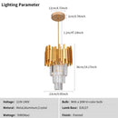Axyaa Modern Crystal Chandelier for Elegant Living Spaces