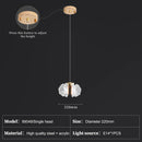 Axyaa Luxury Acrylic Cream Round Ceiling Chandelier - Elegant Lighting Fixture for Home Decor