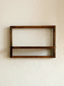 Axyaa Black Wooden Square Plant Flower Pot Shelf for Boho Home Decor